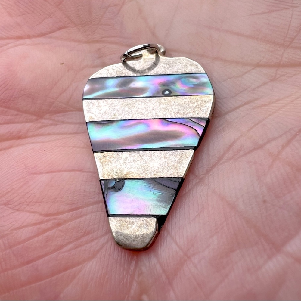 Abalone Alpaca Necklace Pendant